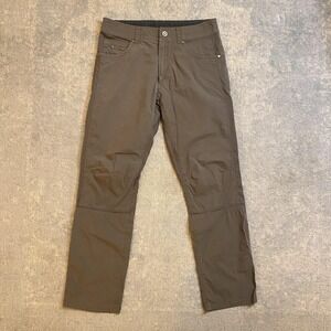 Kuhl Radikl Pants Mens 32x32 Brown Stretch Canvas Hiking Outdoor Travel Workwear
